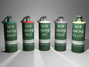 m18 smoke grenade 3D Model