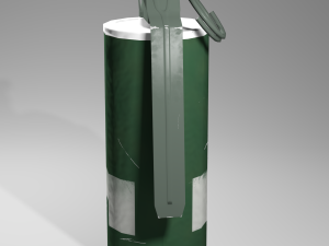 m18 smoke grenade 3D Model