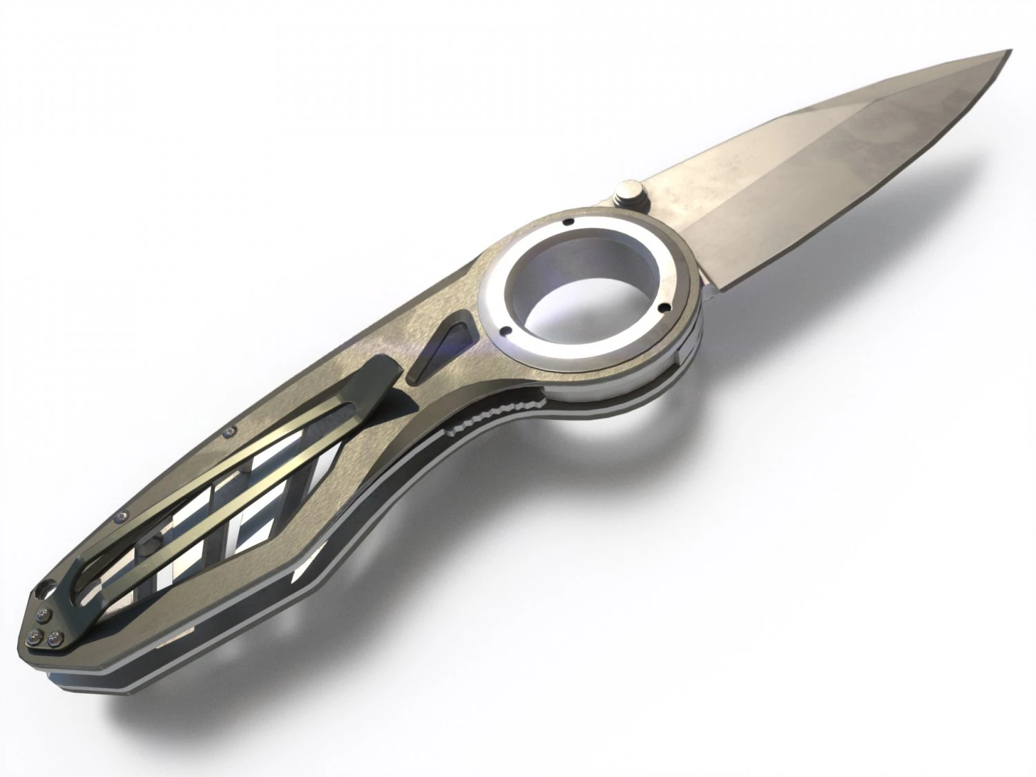 pocket gerber knife pbr 3D Model .c4d .max .obj .3ds .fbx .stl .blend 