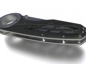 pocket gerber knife pbr 3D Model