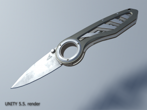 pocket gerber knife pbr 3D Model