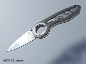 pocket gerber knife pbr 3D Model