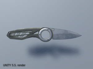 pocket gerber knife pbr 3D Model