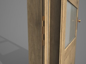 old wooden door pbr 3D Model