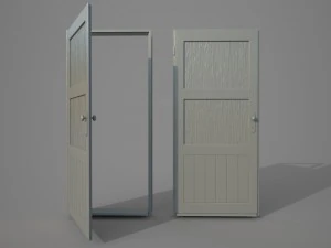 old wooden door pbr 3D Model