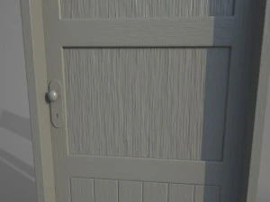 old wooden door pbr 3D Model