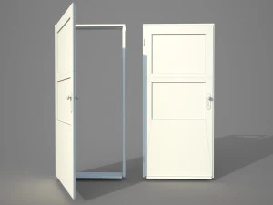 old wooden door pbr 3D Model