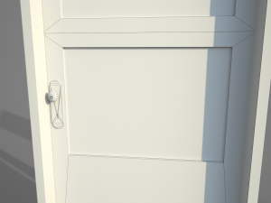 old wooden door pbr 3D Model