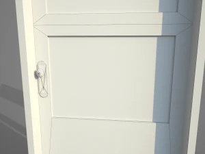 old wooden door pbr 3D Model