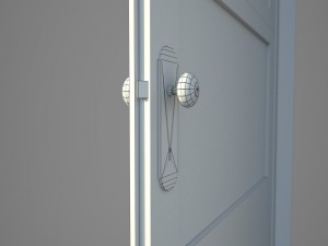 old wooden door pbr 3D Model