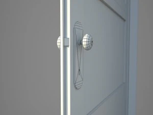 old wooden door pbr 3D Model