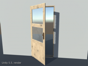 old wooden door pbr 3D Model