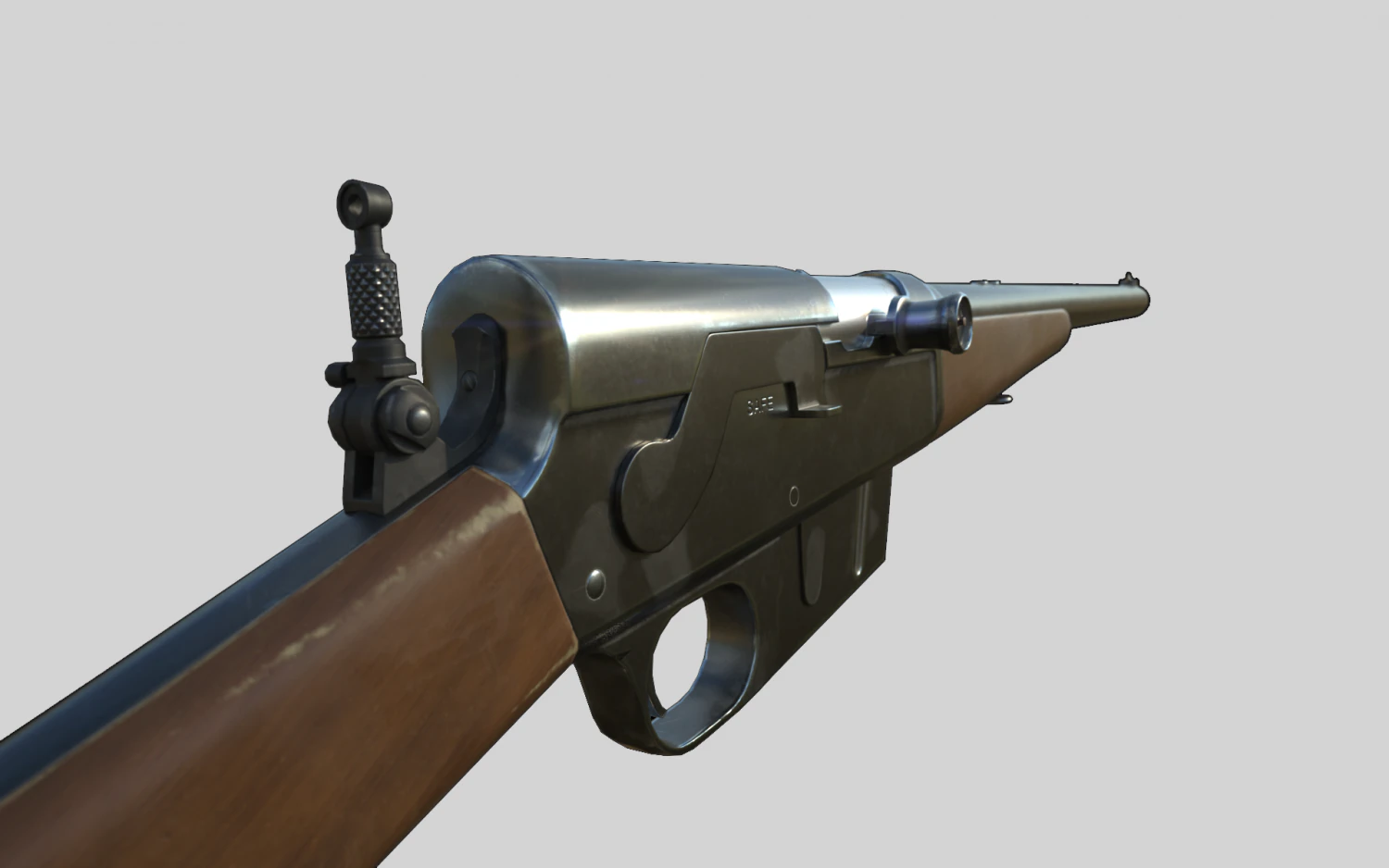 remington model 8 cal35 pbr 3D Model .c4d .max .obj .3ds .fbx .stl .blend