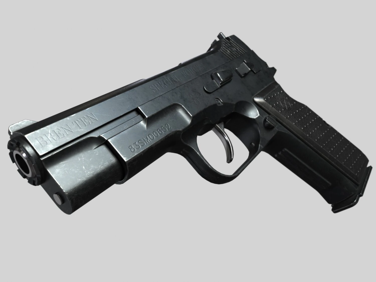 bren ten 10mm pbr 3D Model .c4d .max .obj .3ds .fbx .stl .blend 