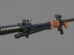 fg-42 german paratrooper rifle pbr 3D Model