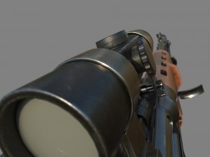 fg-42 german paratrooper rifle pbr 3D Model