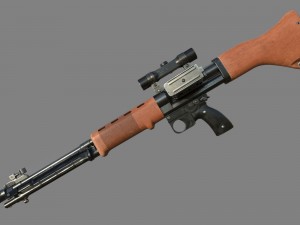 fg-42 german paratrooper rifle pbr 3D Model