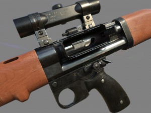 fg-42 german paratrooper rifle pbr 3D Model
