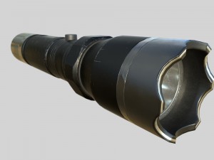 taser police flashlight pbr Model 3D