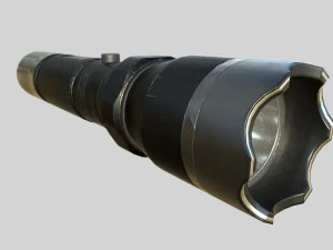 taser police flashlight pbr 3D Model