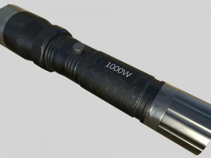 taser police flashlight pbr 3D Model