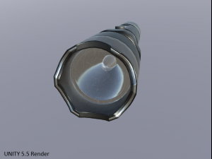 taser police flashlight pbr Model 3D