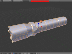 taser police flashlight pbr Model 3D