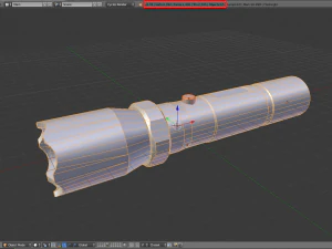 taser police flashlight pbr 3D Model
