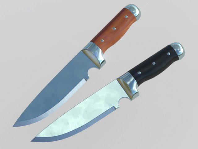 polished knife pbr 3D Модель .c4d .max .obj .3ds .fbx .stl .blend 