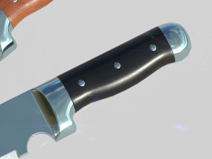 polished knife pbr 3D Модель