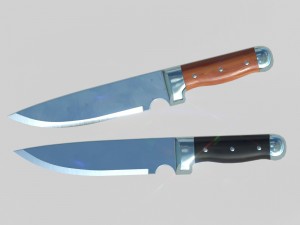 polished knife pbr 3D Модель