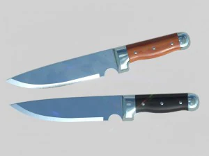 coltello lucido pbr Modello 3D