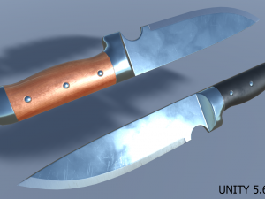 polished knife pbr 3D Модель