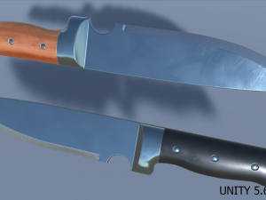 polished knife pbr 3D Модель