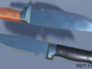 coltello lucido pbr Modello 3D