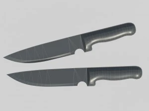 coltello lucido pbr Modello 3D