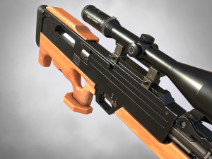wa 2000 sniper rifle pbr 3D 모델