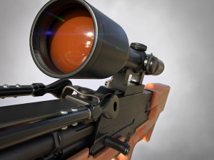 wa 2000 sniper rifle pbr 3D 모델