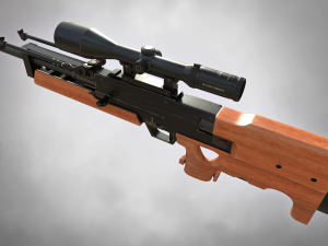wa 2000 sniper rifle pbr 3D 모델