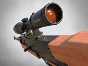 wa 2000 sniper rifle pbr 3D 모델