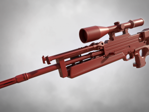 wa 2000 sniper rifle pbr 3D 모델