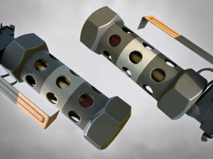 m84 stun grenade pbr 3D Model