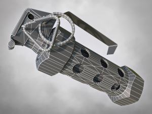 m84 stun grenade pbr 3D Model