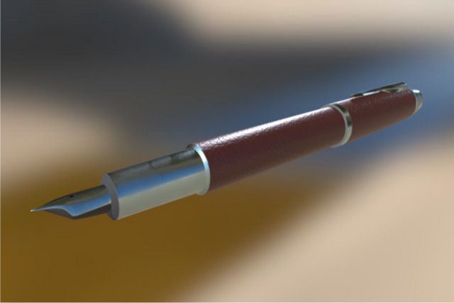 old pen 3D 모델 .c4d .max .obj .3ds .fbx .stl .blend 