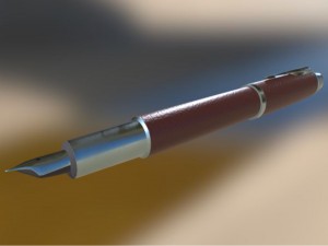 old pen 3D मॉडल