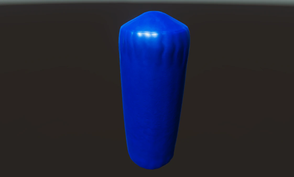 punching bag blue 3D Model .c4d .max .obj .3ds .fbx .stl .blend 