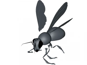 Novo modelo de abelha para design e anima&ccedil;&atilde;o de jogos Modelo 3D