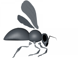 New bee model for game design and animation 3D Модель