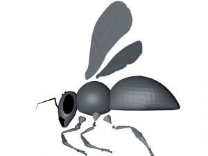 New bee model for game design and animation 3D Модель
