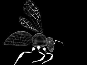 New bee model for game design and animation 3D Модель